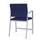 Lesro Newport Wide Hip Chair Metal Frame, Silver, OH Cobalt Upholstery NP1261 - alternate 3
